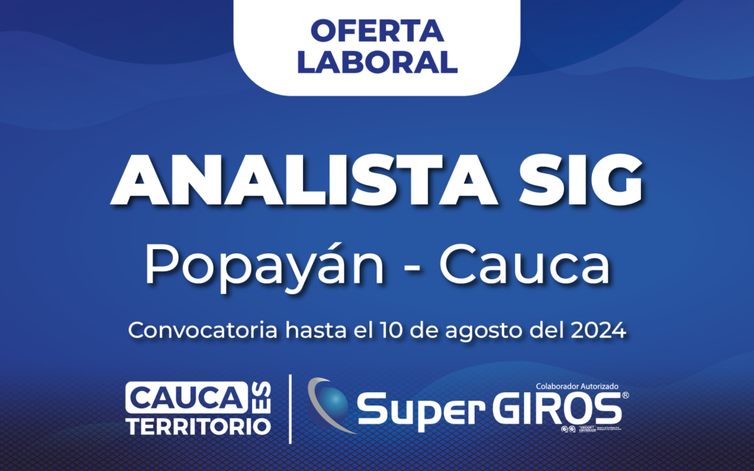 ANALISTA SIG POPAYÁN